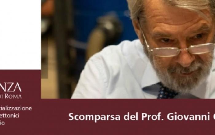 Passing of Prof. Giovanni Carbonara